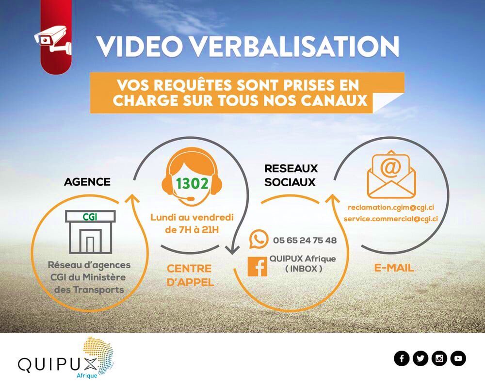 QuipuxCGI's tweet photo. Toutes vos réclamations et requêtes sont prises en charges à travers divers canaux⬇️
#Stopalincivismesurlaroute
#QuipuxAfrique
#CGIM https://t.co/LuMWRyc0rR