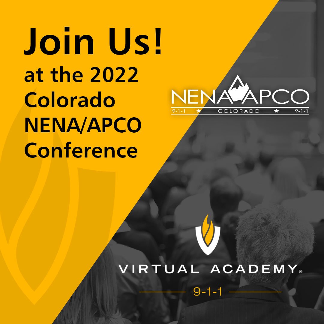 VAcademyOnline's tweet photo. See you tomorrow in Loveland!
We are so excited to attend the Colorado NENA APCO State Conference, May 10th-14th. Please stop by our Booth #16 to learn more about Virtual Academy 9-1-1, register to win prizes and receive some Virtual Academy 9-1-1 swag! #CONENA #APCO #VA911 https://t.co/vz53KKMkNM