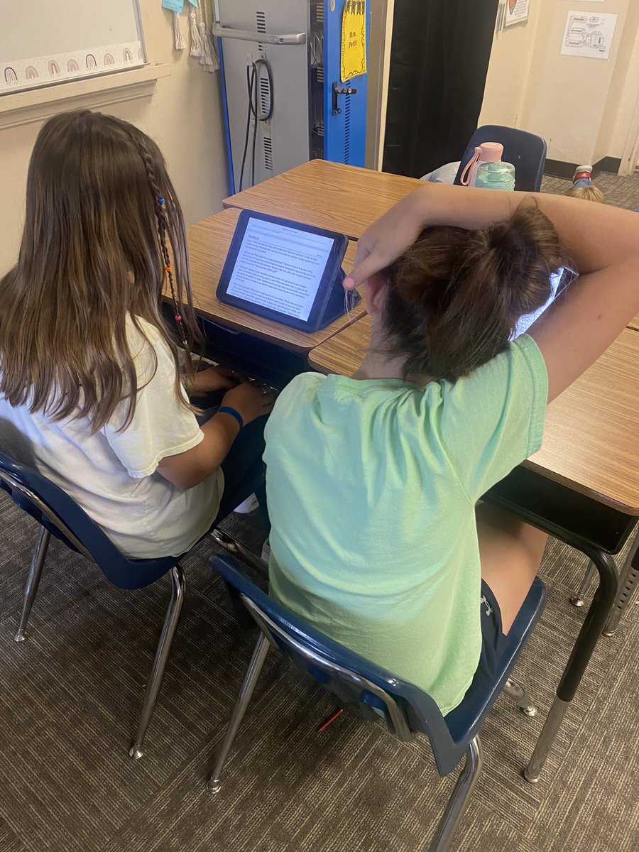 MrsPettit8's tweet photo. I love how rigorous this @nearpod inference lesson was! My students loved the @ReadWorks stories that were embedded. https://t.co/v0wUHKqXSc