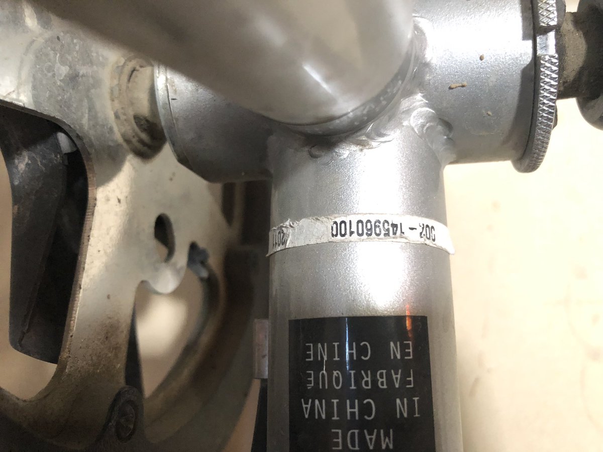 rotach's tweet photo. @LTP_Sports how is this Trail-a-bike issue not covered under warranty? The tubing broke and my kid hit the pavement going 20MPH. Tried to go through LBS and tried to reach out over email. https://t.co/KuXMFpbrJF