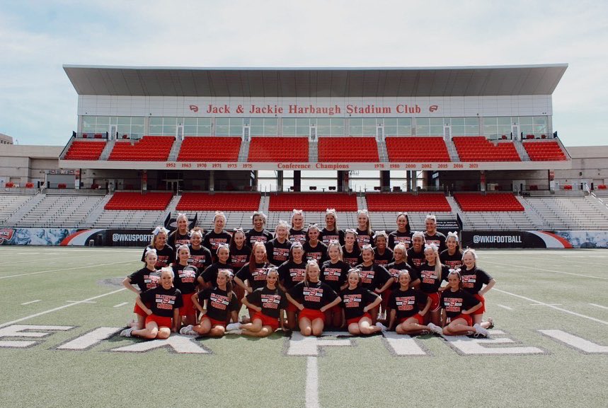 CheerWKU's tweet photo. Introducing the 2022-2023 WKU Cheer Team! Welcome to the hill everyone! Can’t wait to see what the future holds for us this upcoming season! Go Tops!!! 🔴⚫️⚪️ https://t.co/J7gj77cexI