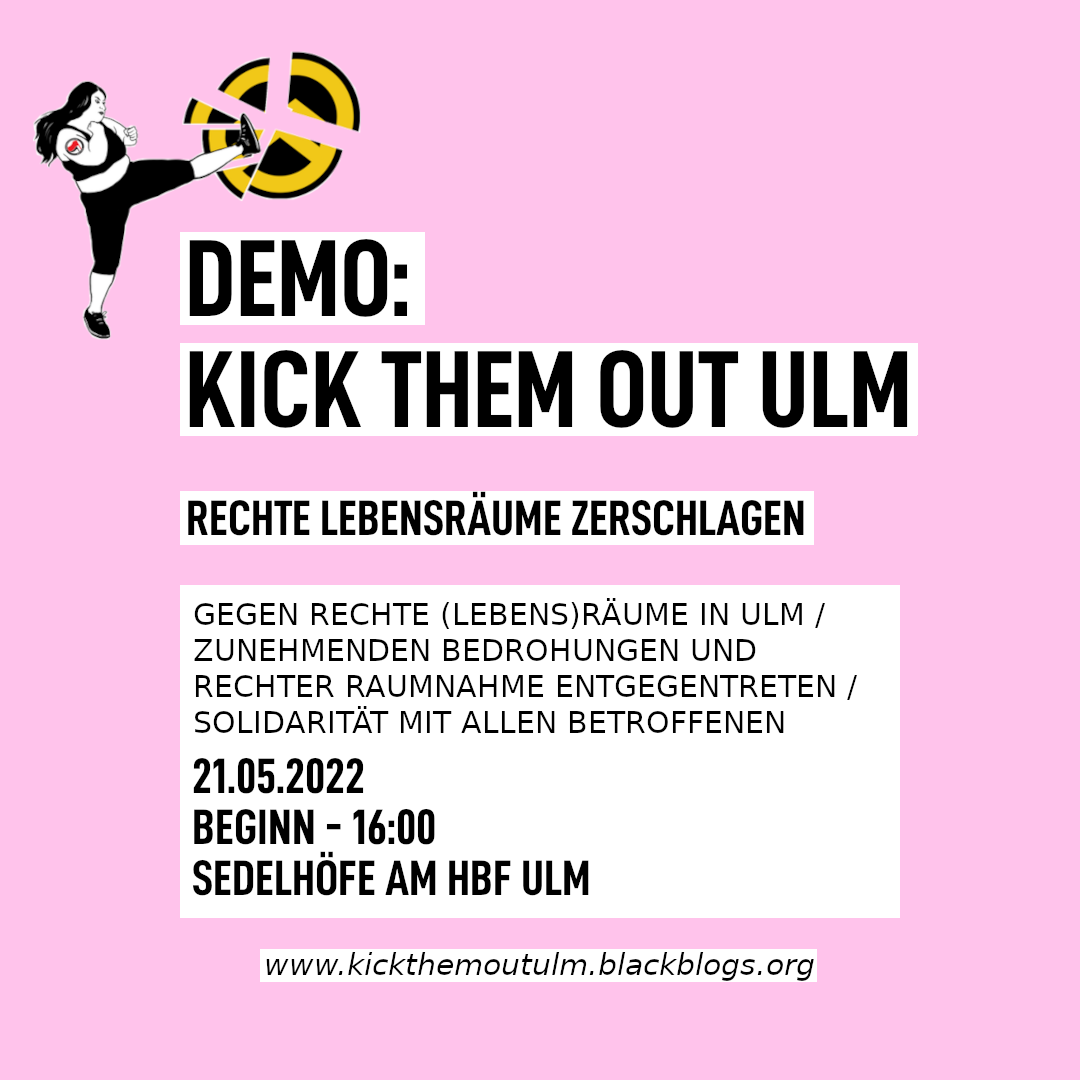 Autonomes_K26's tweet photo. Am Wochenende wurde bekannt, dass die IB Schwaben jahrelang einen Raum in der #Ulm'er Oststadt angemietet hat. Wir werden eine Demo organisieren um darauf aufmerksam zu machen.
Unser Ziel ist klar: der Raum muss schließen!
#ulm2105
#kickthemoutulm https://t.co/0dRCjl5AwY