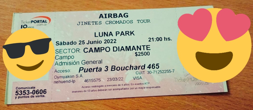 Cele_35_'s tweet photo. Que lindo saber que en junio nos vemos en 2 fechas!! 10/6 y 25/6 @SabriNovara @JuliTGraciano @AIRBAGoficial @GuidoAIRBAG @GastonSardelli https://t.co/9vunBqeGRH