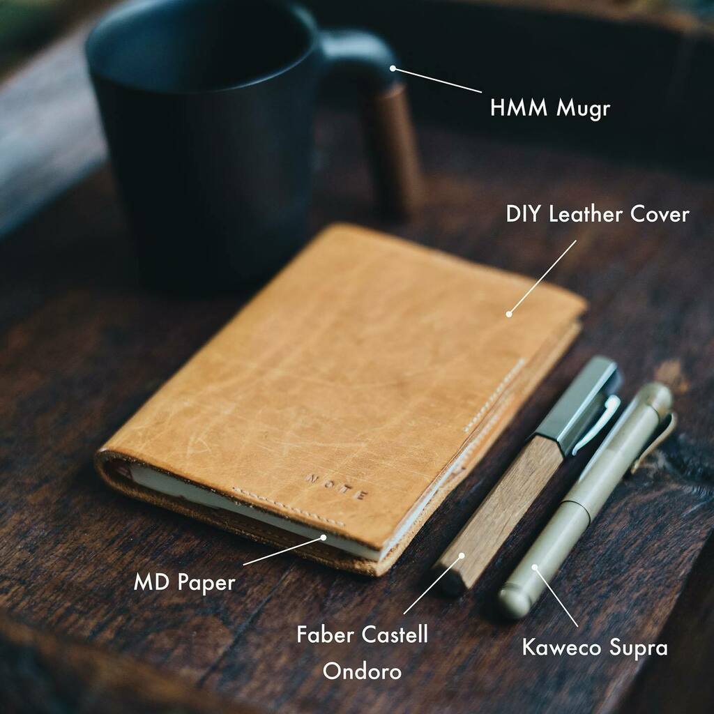 scription's tweet photo. Note to self: wind down your brain and body before sleep.
#mdpaper #mugr #leathercraft #fountainpen #notebook #notetoself @kaweco.germany @fabercastellglobal @hmmproject @designphil_jp @midori_designphil https://t.co/LVlOZvJRbz https://t.co/AGwBjoaoaT