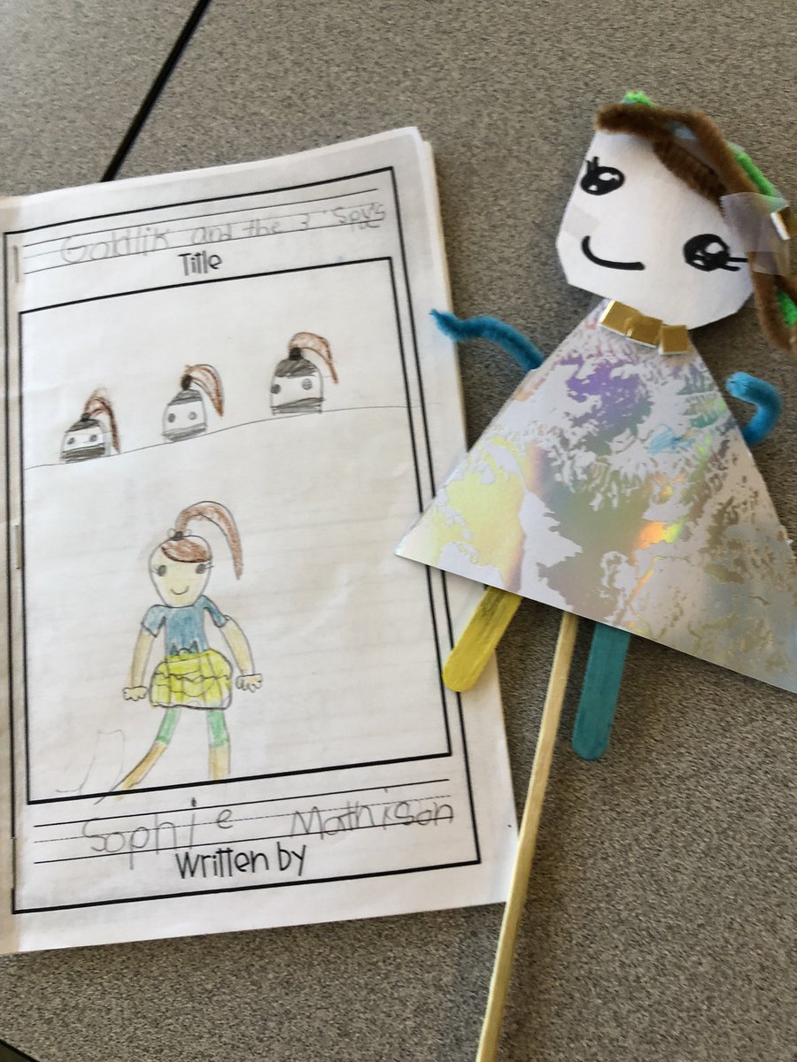 msclark_56's tweet photo. Ss are hard at work finishing their #fracturedfairytales and making #puppets. There is something so satisfying when writing your OWN story. We can’t wait to put on our plays for our k friends and make them laugh @TVDSBLiteracy #fairytales #primarywriters #onted #tvdsbliteracy https://t.co/aIjyaqijAf
