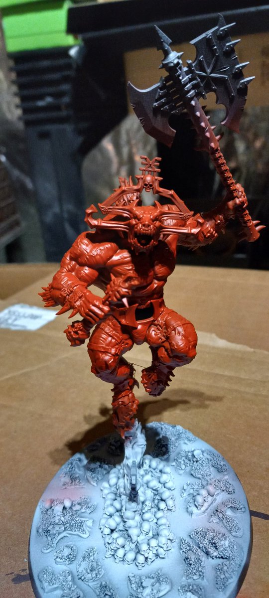 Indestry's tweet photo. Bloodthirster of unfettered fury wip 1 https://t.co/IP13uhT3Dm