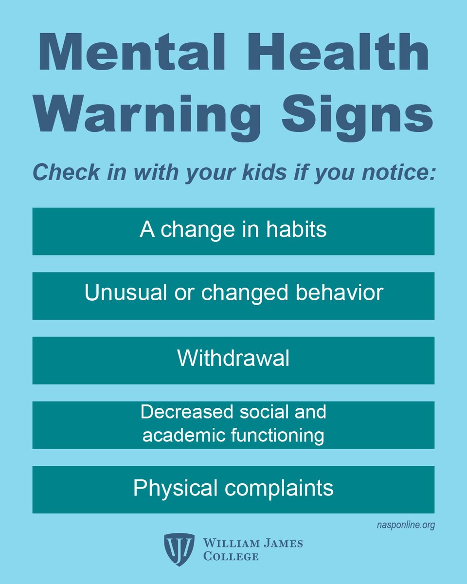 When's the last time you checked in on the kids in your life? With 1 in 6 youth aged 6-17 experiencing a mental health condition per year, watch out for these warning signs. Together we can support children and adolescents. <a href="/NAMIMass/">NAMI Massachusetts</a> #MentalHealthMonth