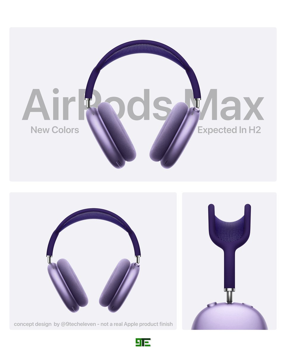 AirPods Max Purple concept. Do you like this color? #AirPods