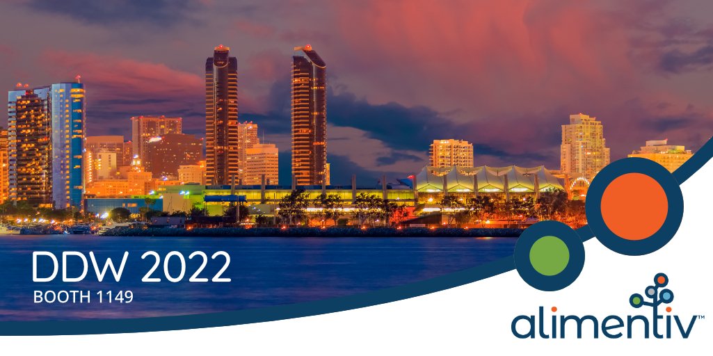 alimentiv's tweet image. Alimentiv will be attending @DDWMeeting in San Diego, California from May 21-24, 2022. Come visit us at Booth 1149 #DDW2022 #alimentiv #gastroenterology