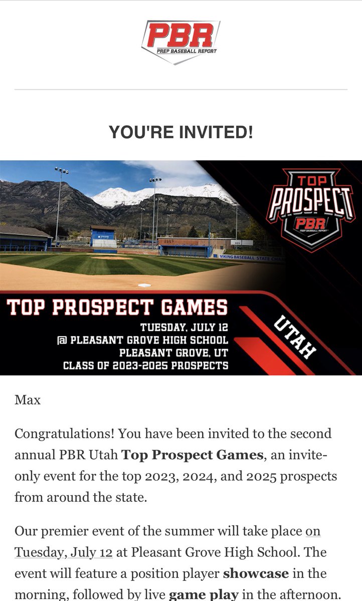 MaxPollard42's tweet photo. Thanks @PBR_Utah for the invite! @utahscout1219 looking forward to it. 💥 https://t.co/L1g36e9mFY