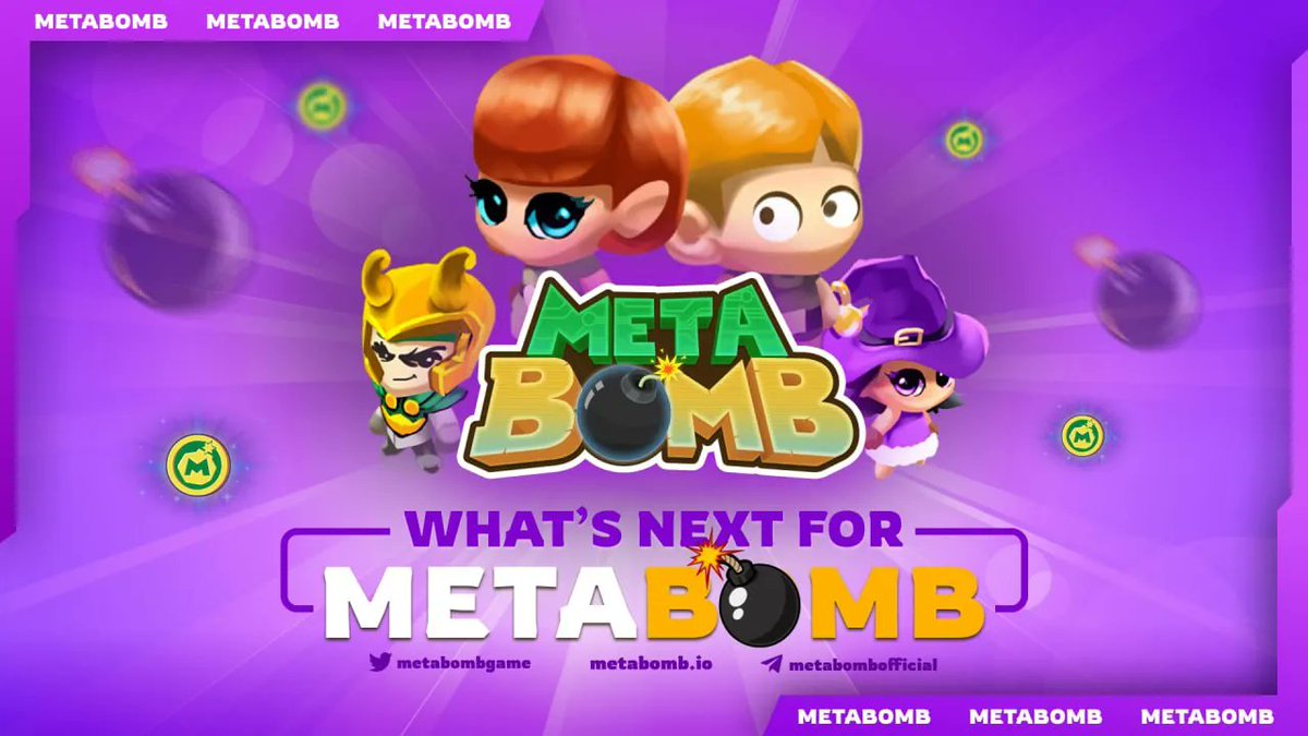 Our roadmap is clear, and we always deliver!

And this isn't even our final form! 🤩

What you can expect to see next:

✅ Game launch on BSC
✅ NFT auctioning
✅ Multichain testnet

Get ready for this awesomeness by joining our INO today at app.metabomb.io