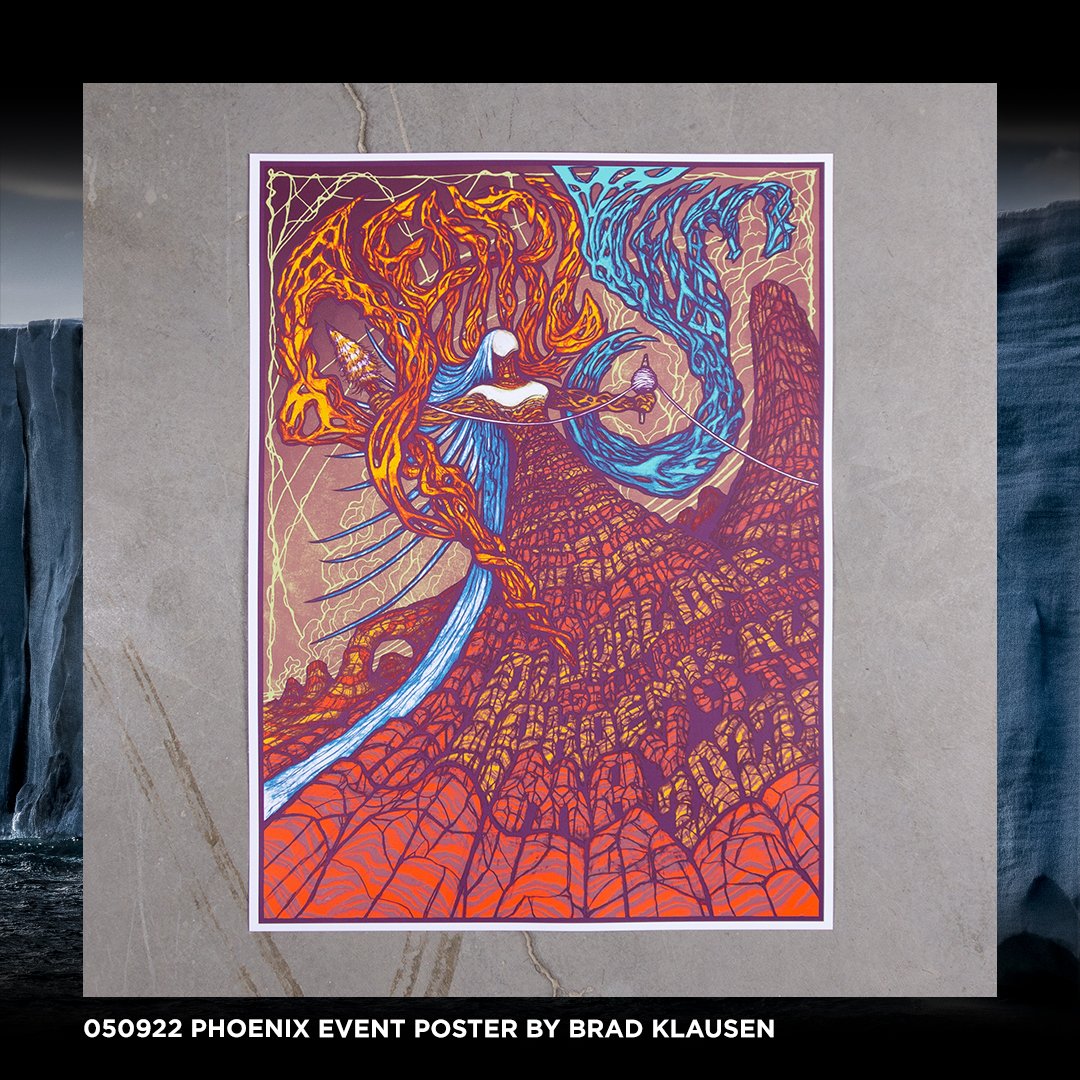 PearlJam's tweet photo. Pearl Jam is coming to Phoenix tonight. Who's ready?

Artwork by: Brad Klausen

The event poster and merch are all available at the show tonight. The outdoor merch stand opens at 1pm. https://t.co/ucnzPL1PIg