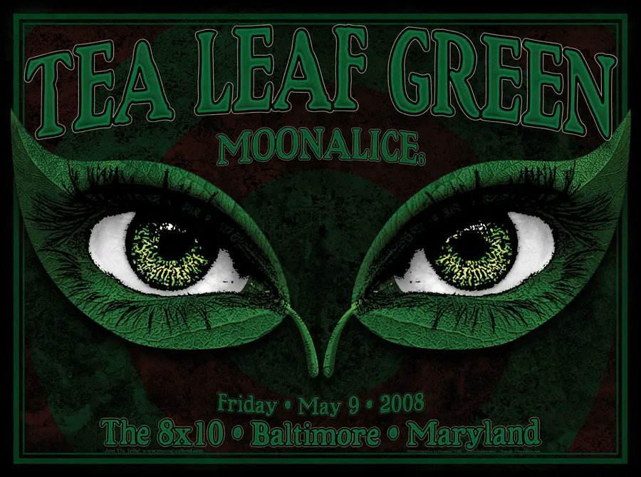 MoonalicePoster's tweet photo. On this day... @tealeafgreen &amp; @Moonalice at @The8x10, Baltimore, Maryland poster by @SHAWPOSTER Chris Shaw https://t.co/JeoV3Db4hn #timaph 5/9/08 M65 🌿 100% of sales go to the artist! #chrisShaw #gigposter #MAstore #MAmerch #eventposter #showposter #posterdesign #posterart https://t.co/2bOabTGuXE