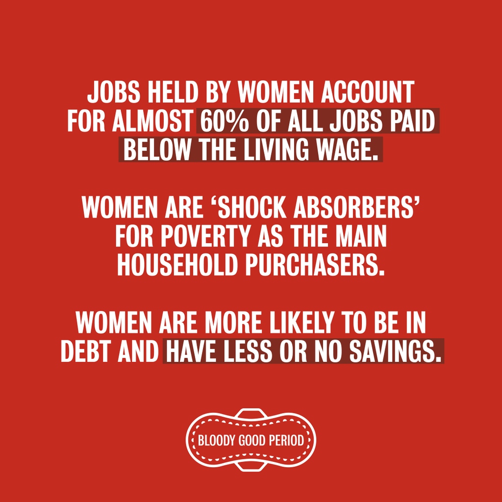 bloodygood__'s tweet photo. The cost of living crisis is disproportionately affecting women.

The gender gap in terms of wages, savings and pensions - as well as the gendered cost of inflation - is having a huge impact on women across the UK.

 #UKGovernment #CostOfLivingCrisis #PeriodPoverty #PeriodEquity https://t.co/jLVLvwCjQZ