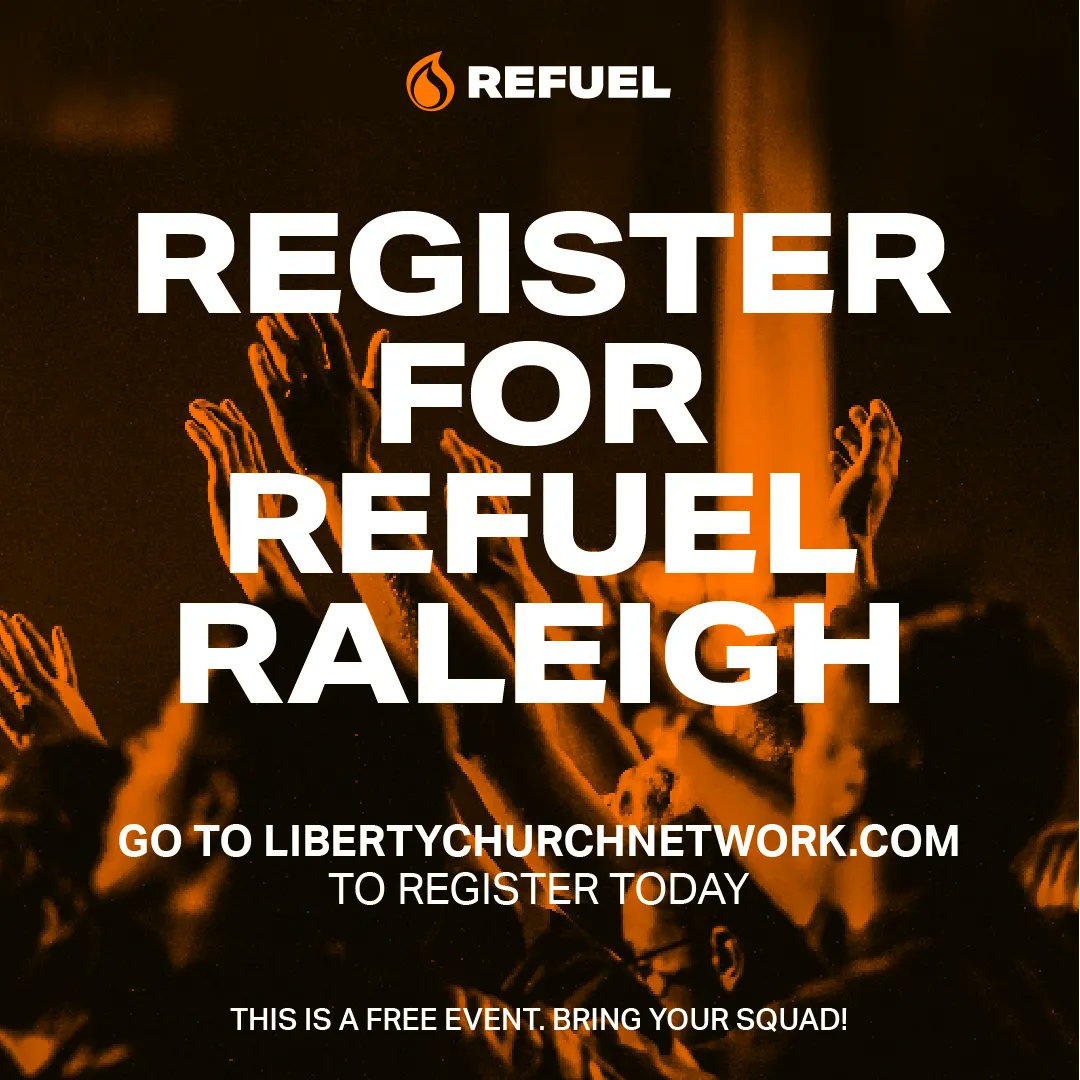 LibertyCNetwork's tweet photo. Just over 2 weeks until #RefuelOneDay w #LCNRaleighNC! Have you registered yet? What are you waiting for?
Go to https://t.co/ByS8oE3V5o. You're not going to want to miss it!
@REFUELorg #Refuel2022 #MakeDisciplesWhoMakeDisciples https://t.co/9fH5PvQNnI