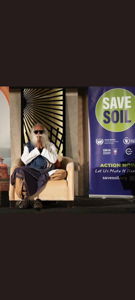 MadhaviDhamodh1's tweet photo. @cpsavesoil @SadhguruJV @UNCCD Very Excited and feeling very proud... looking forward to see @SadhguruJV address 195 nations #UNCCDCOP15 on #SaveSoil
Let’s come together as one voice with one message #SaveSoil
#ConsciousPlanet https://t.co/3ojptE6Nxq