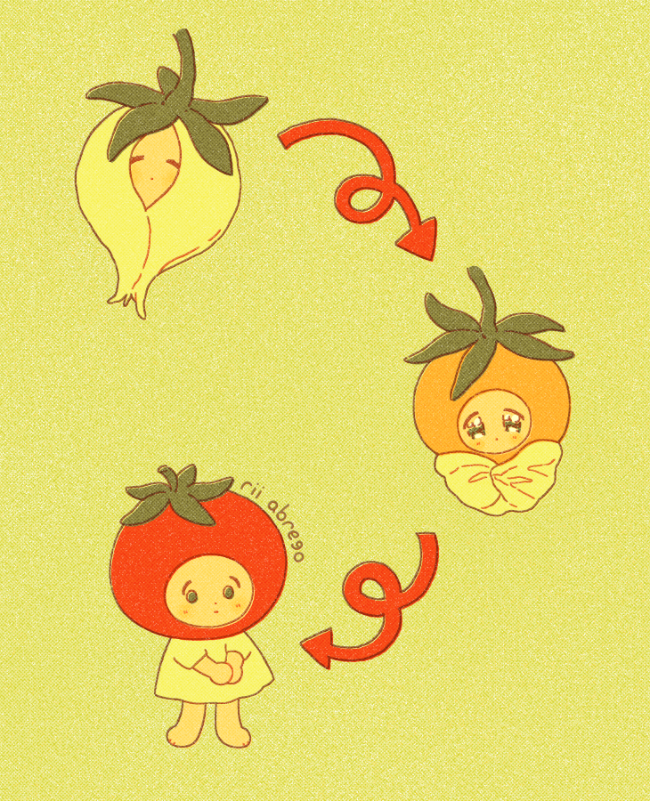 「stages of growth 🍅 (plushes available b」|rii abregoのイラスト