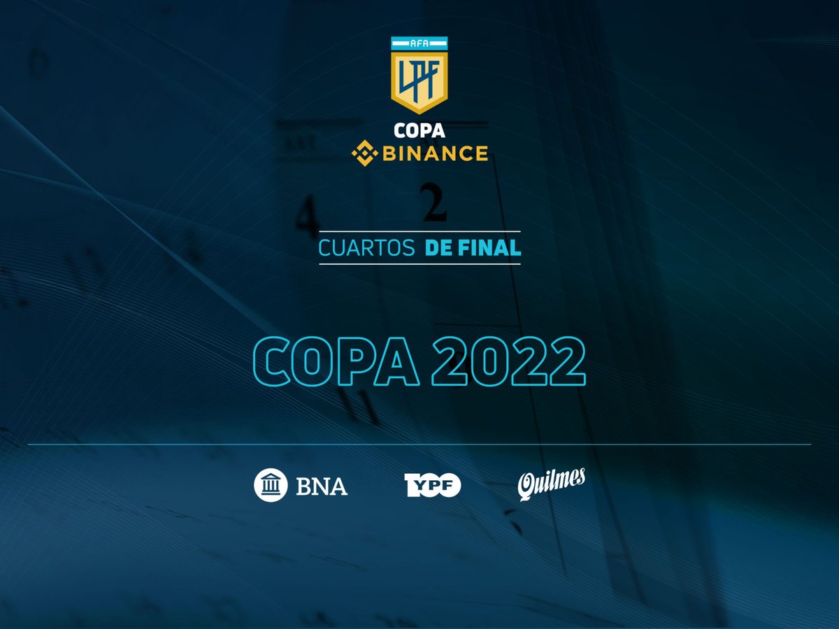 LigaAFA's tweet photo. #Programación | 📝 Agenda para los Cuartos de Final de la #CopaBinance 🏆  

Martes 10/5:
19.15 @RacingClub 🆚 @clubaldosivi 

21.30 @BocaJrsOficial 🆚 @ClubDefensayJus 

Miércoles 11/5:
19.15 @EdelpOficial 🆚 @AAAJoficial

21.30 @RiverPlate 🆚 @catigreoficial https://t.co/5N9iSVgo7T