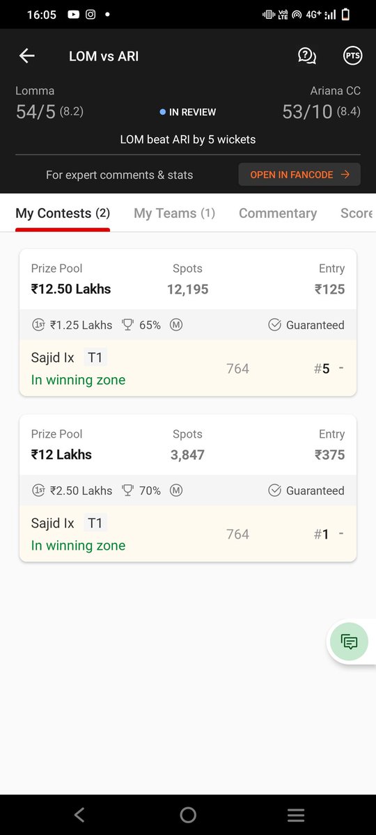 Today win grand league thank you bro <a href="/Aqibkha79641852/">Aqib khan</a> 
#Dream11 
<a href="/Dream11/">Dream11</a>