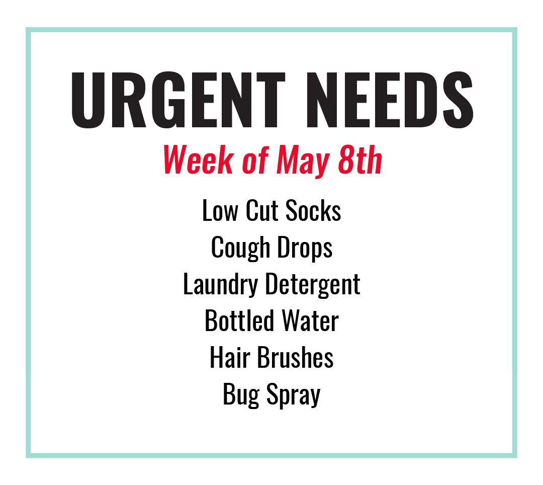 Friends of First Stop, we are in urgent need of these items! Please consider donating. If you have any questions about donations, please do not hesitate to call us at (256) 533-3391.
Thank you, Huntsville. ❤️