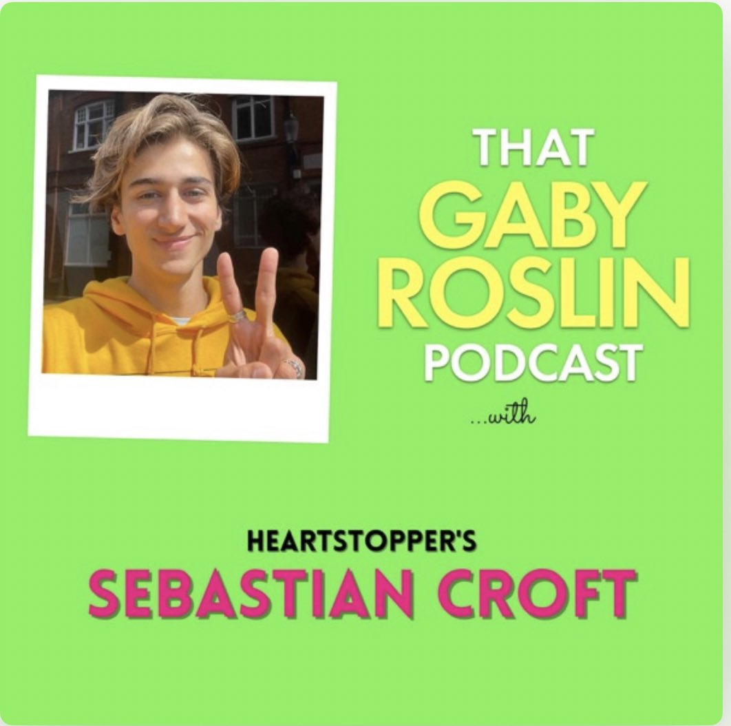 SebastianCroft's tweet photo. Had a lovely chat about all things Heartstopper with @GabyRoslin 💖https://t.co/OFp56E219E https://t.co/TuStKtjE2l
