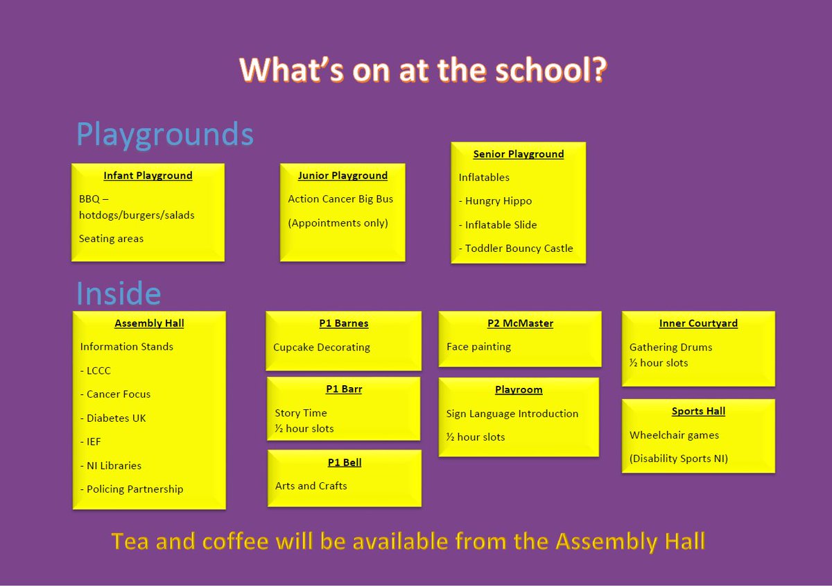 cairnshillips's tweet photo. Mental Health and Wellbeing Community Day at the school this Saturday, 14th May from 11am - 2pm... There should be plenty for everyone so please try to pop along and enjoy the activities! 
Entrance to the event is via Cairnshill Drive or LCCC pitches. Everyone welcome! https://t.co/Qa9xVuvfwf