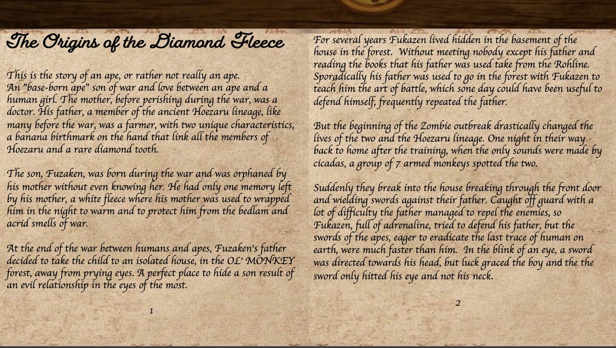 Dale_pozz's tweet photo. I know that i'm not a good writer, but I had of lot of fun partecipating in the #lorecontest for @ChimpersNFT . That's what matter most.

A special remarks goes to @0x_artifact  for giving me a lot of inspiration with his entry. I hope you like my lore too! 
Stay !CHIMP 🐵
(1/4) https://t.co/tdkY2Qzq8q
