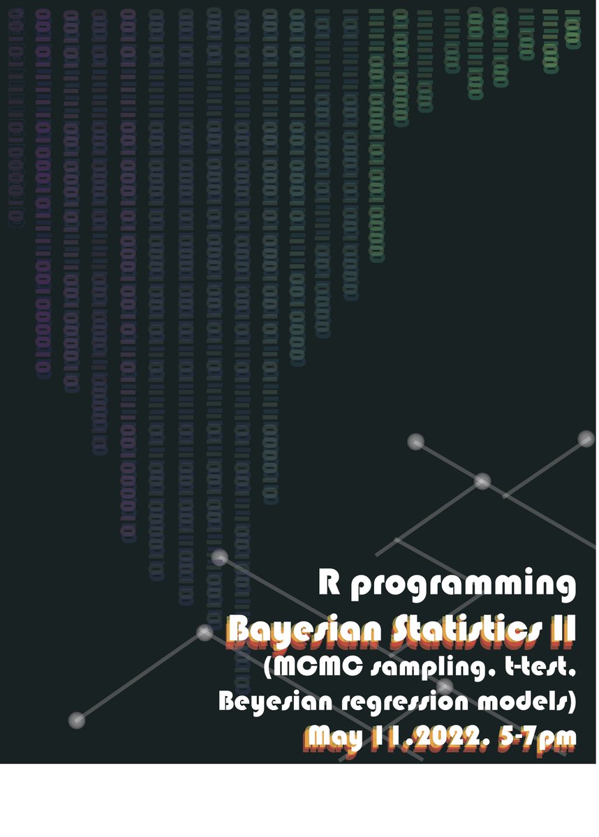 gsaneuro's tweet photo. Hey guys!! R Programming Workshops continue this month on May 11th, 5-7pm. We will be focusing more on Bayesian Statistics this week as well. Sign up to receive a Zoom link if you haven't already!
https://t.co/BIAZN1ZEX3 https://t.co/aER6zrL29J