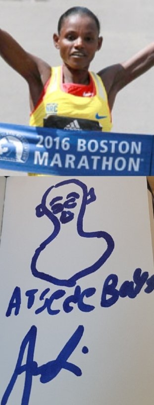 collectingsmile's tweet photo. 2023 #Atsede #Bayisa #tesema lso known as #AtsedeBayisa (born 16 April 1987), is an #Ethiopian #long #distance #runner who #specialises in #road #running #events #boston #marathon
@bostonmarathon @BostonMar_Pro
#autogramm #autograph #autograf https://t.co/eFk3iYUYyU