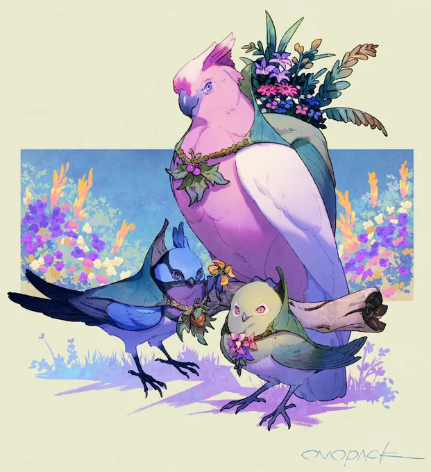 鳥族の花屋 #ミト異譚 