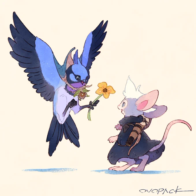 鳥族の花屋 #ミト異譚 