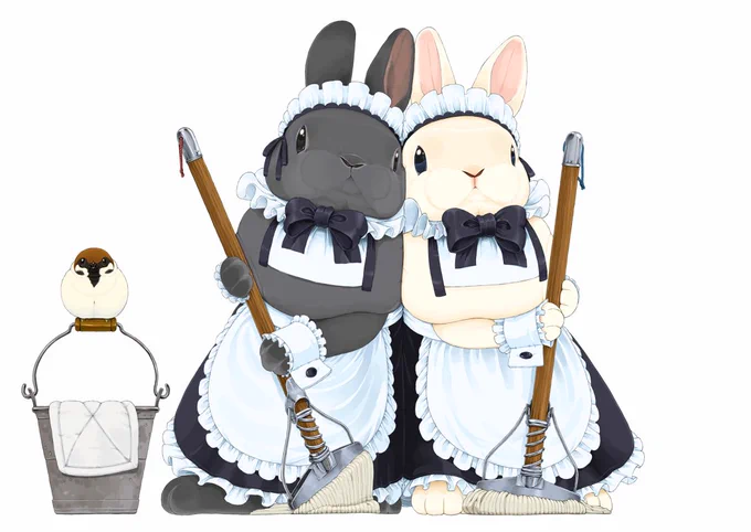 /) /)
( 'ㅅ') 
#メイドの日 