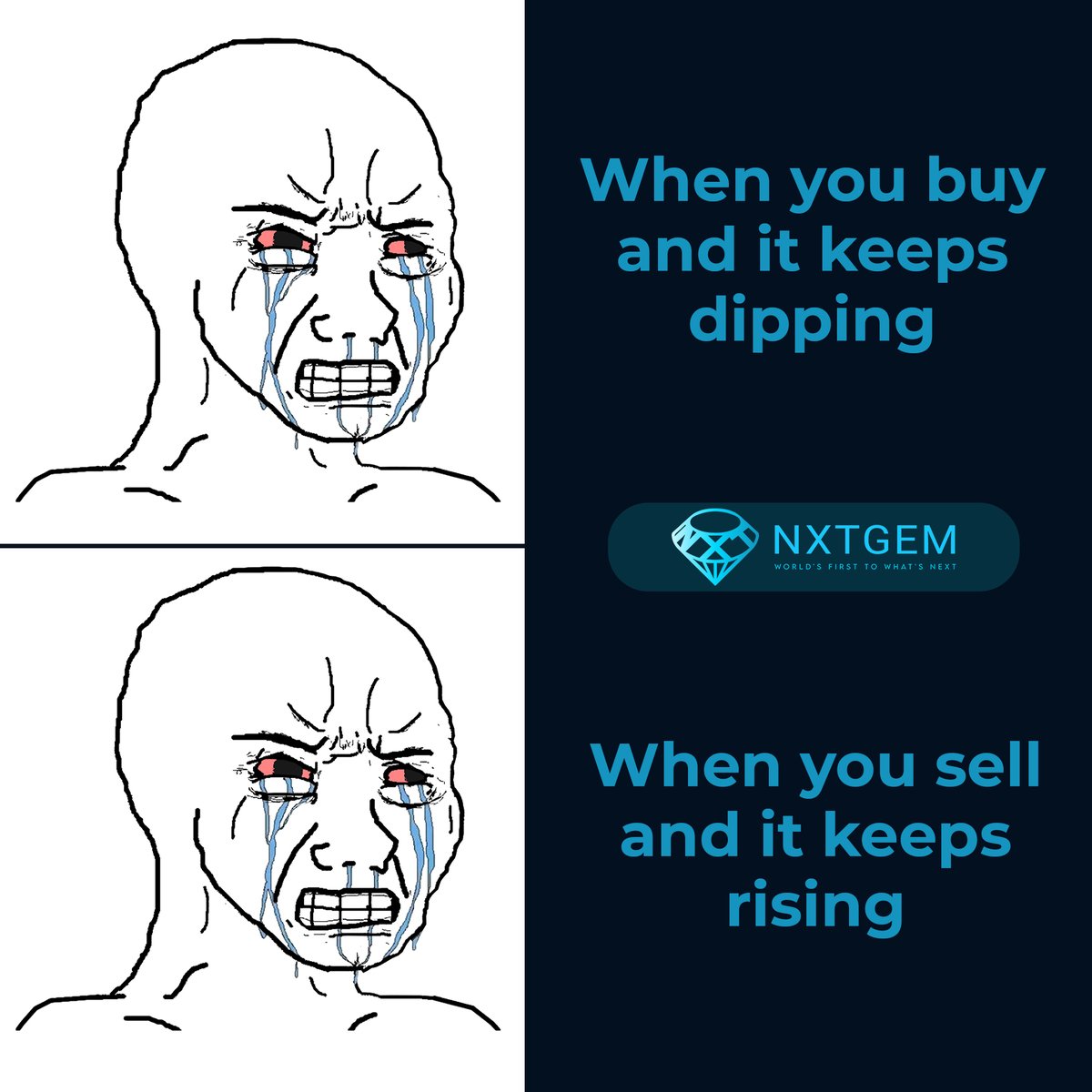nxtgem_io's tweet photo. When your life is a scam 😅

#cryptomemes #crypto #Bitcoin #DOGECOIN #Blockchain #NFT #NFTart #bitcoinmining #bitcoinmemes https://t.co/zRoSY9SI3b
