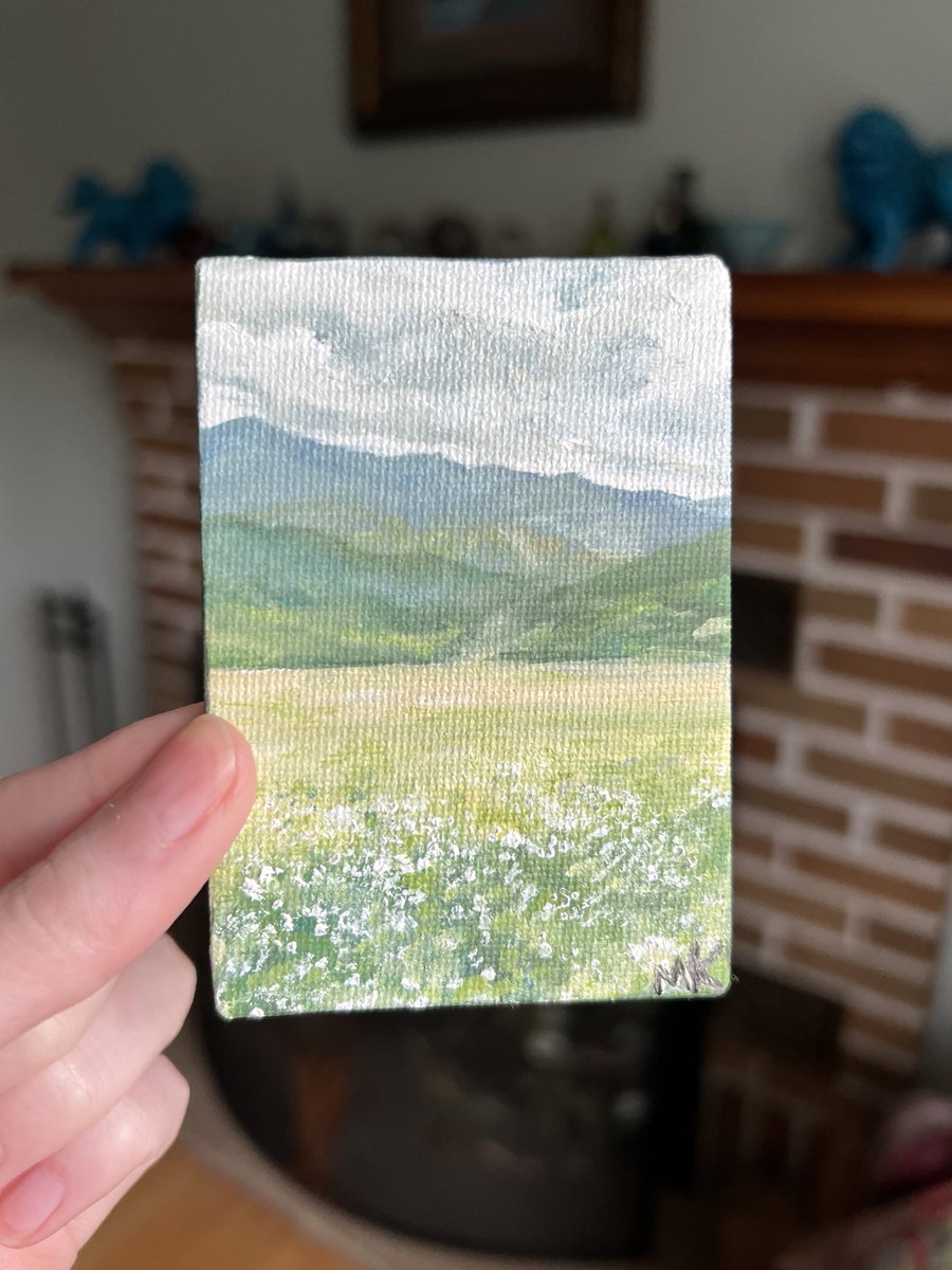 Perilune_Art's tweet photo. Summer fields mini painting is now available ✨🌿 https://t.co/UtWeS2WQVs