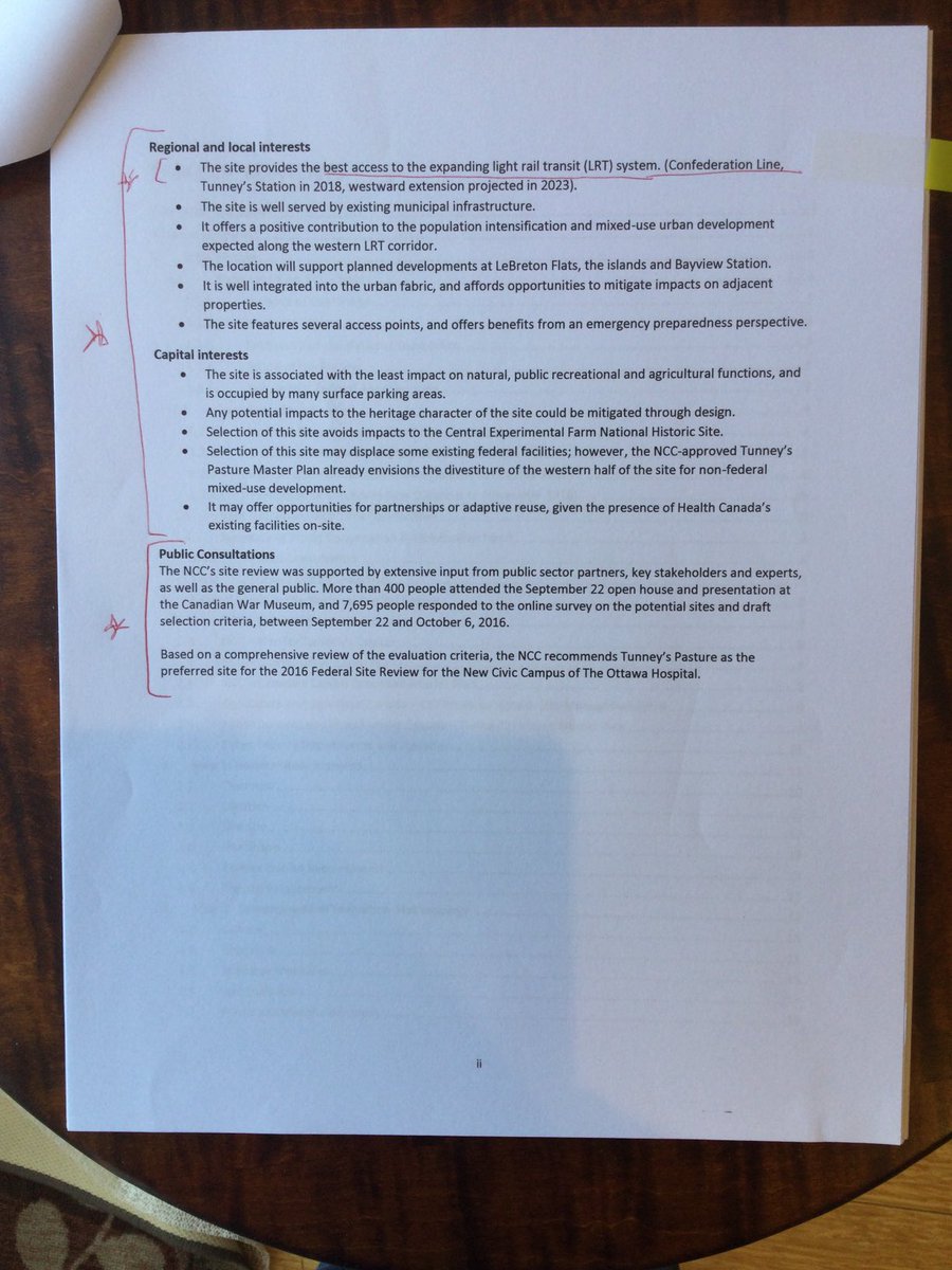 PamMarjerrison's tweet photo. May 9, 2022 NCC’s recommendation of Tunney’s Pasture as best location for new Civic Hospital (Executive Summary of 2016 NCC report): https://t.co/bSsoApEjRy
