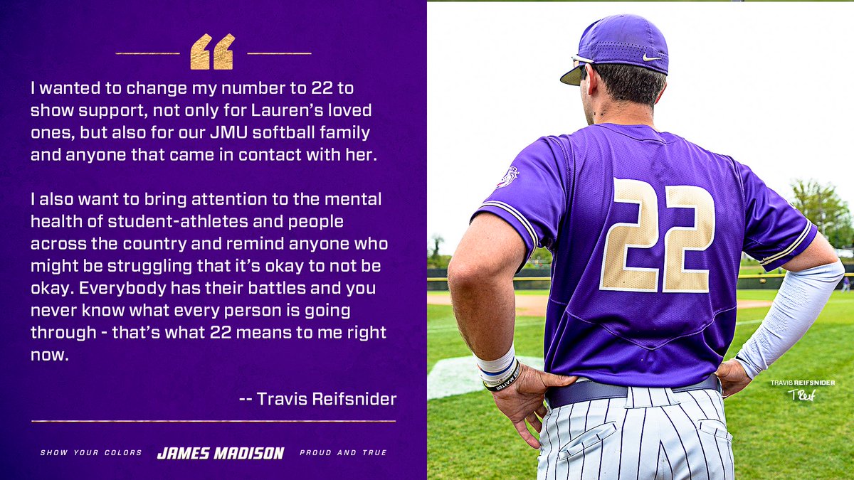 Travis Reifsnider will sport a new number down the stretch.

Always with us 💜