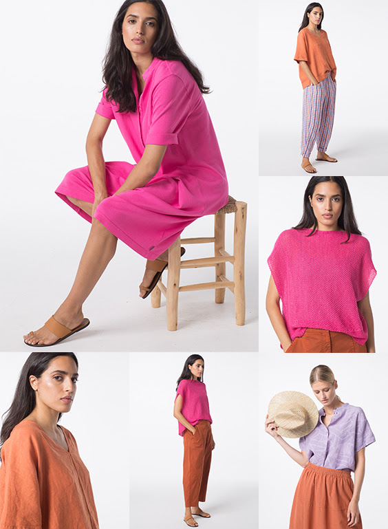 OSKANewYork's tweet photo. Bright and bold colors ring in the summer. Create your personal favorite looks with the bright shades HENNA, TANGERINE, and MAGENTA or combine them with delicate LAVENDER. Shop OSKA New York at 311 Columbus Ave. You may also shop anytime online at https://t.co/7BMUWzV4La. https://t.co/7eRIfL2tfI