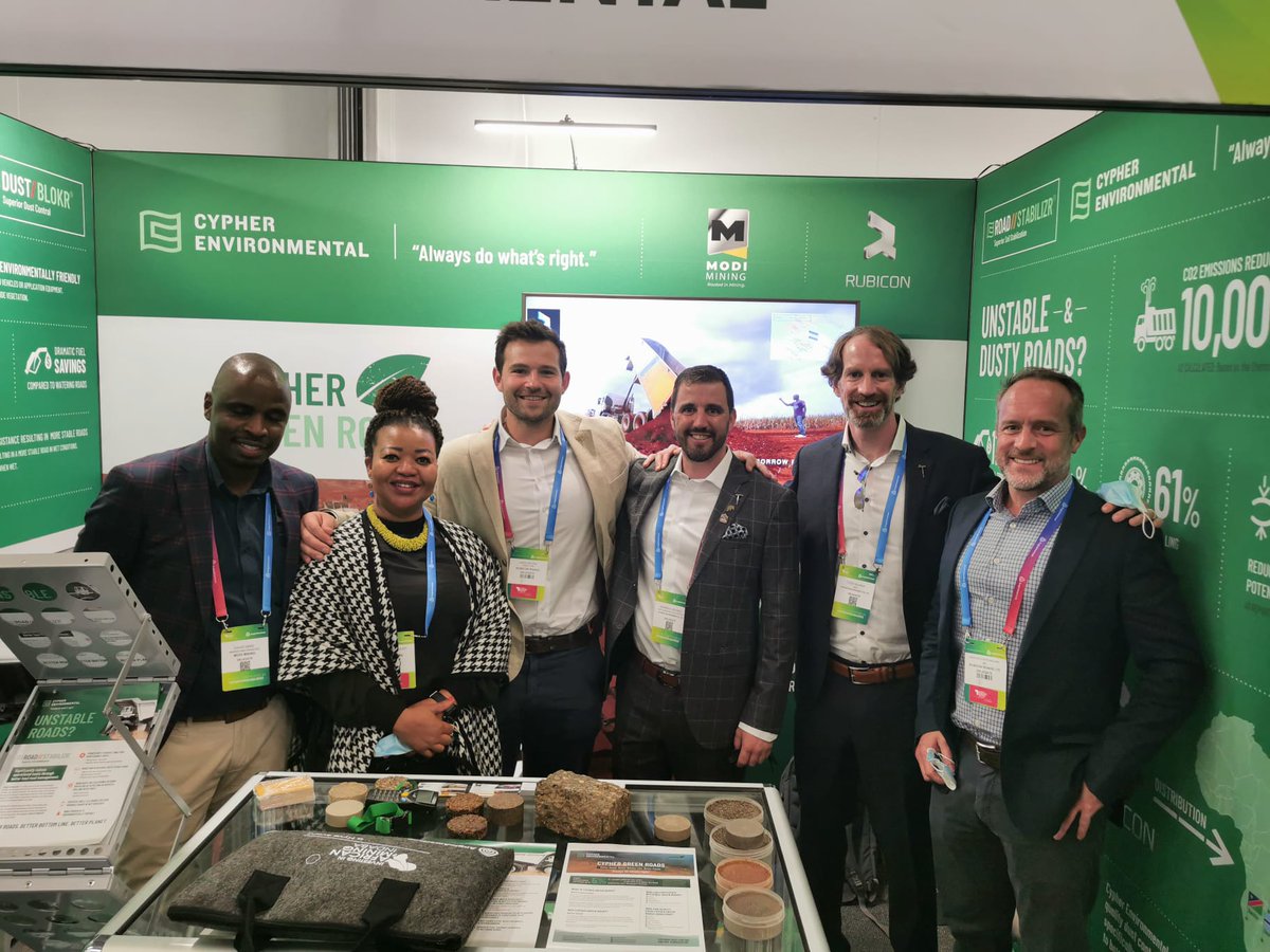 CypherEnv's tweet photo. What a great way to start off #MiningWeek by reuniting with our friends @ModiMining and @RoadsRubicon @MiningIndaba. We are booth 111 and also sponsoring @miningsuppliers at the @TCS_SDC Canada Pavilion. #MiningInadaba #MI2022 https://t.co/WmWUMXjHBQ