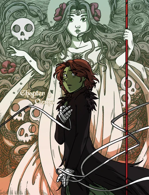 Happy #webcomicday! Please check out my webcomic Namesake,  a traditionally inked fairy tale adventure (with horror elements) about two sisters saving the universe with writing, portals and witches. https://t.co/vi5HWCoATQ ♡♡♡
(2×week) 