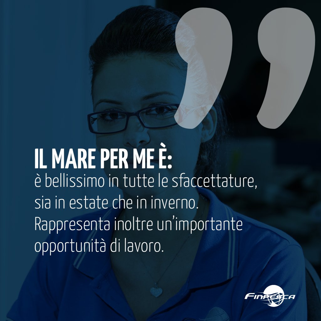 Finpesca's tweet photo. Abbiamo chiesto alle persone che collaborano con noi che cosa sia il mare 🌊 per loro. Oggi ti proponiamo la risposta di Laura: "Per me è bellissimo in tutte le sfaccettature, sia in estate che in inverno. Rappresenta inoltre un'importante opportunità di lavoro". https://t.co/lz9LlHdq2Y