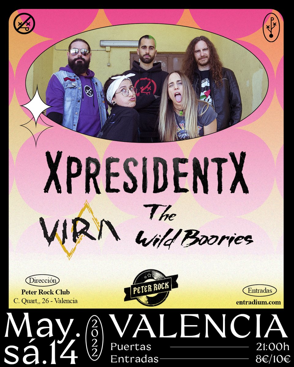 XpresidentX_XpX's tweet photo. ¡PRÓXIMO CONCIERTO EN VALENCIA!
El sábado 14 de mayo estaremos en la @PeterRockClub junto con Vira y The Wild Boorries.
¿Os vemos por allí populacho?
#numetalmexico #numetalspain #hiphopspain #rapmetal #rapmetalmusic #hiphopmusic #hxcmusic #hxcband #numetalmusic #numetalband https://t.co/wkAIo5OwNh