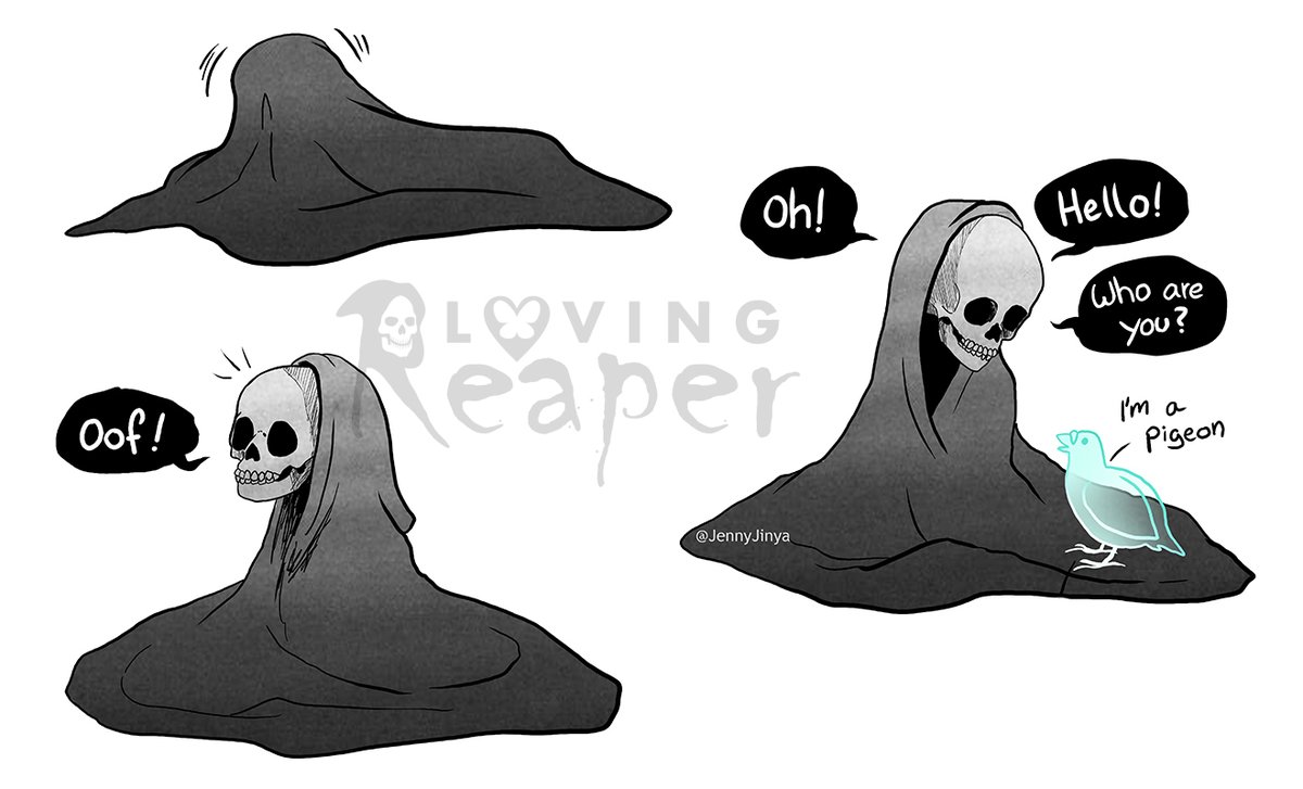 JennyJinya's tweet photo. Someone on Webtoon has requested a Baby Reaper and I hope it brightens up your Monday https://t.co/lQFD6HLQxG