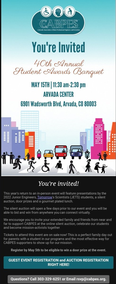 EVERYONE!! There is still time to order tickets for the CABPES Banquet! Come see all the hard work the students have dedicated into constructing their projects and meet the amazing industry professionals teaching the engineering disciplines. bebids.me/tickets/cabpes
#Engineering