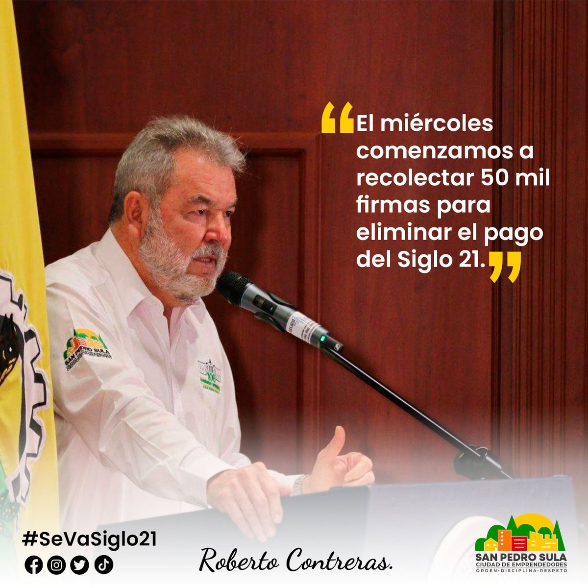 RobertoContreM's tweet photo. Espartanos y Espartanas, este miércoles inicia la cuenta regresiva para eliminación del siglo 21. ¡Cuento con ustedes!

#RobertoContreras #SanPedroSula https://t.co/3ZtHSpFQVp