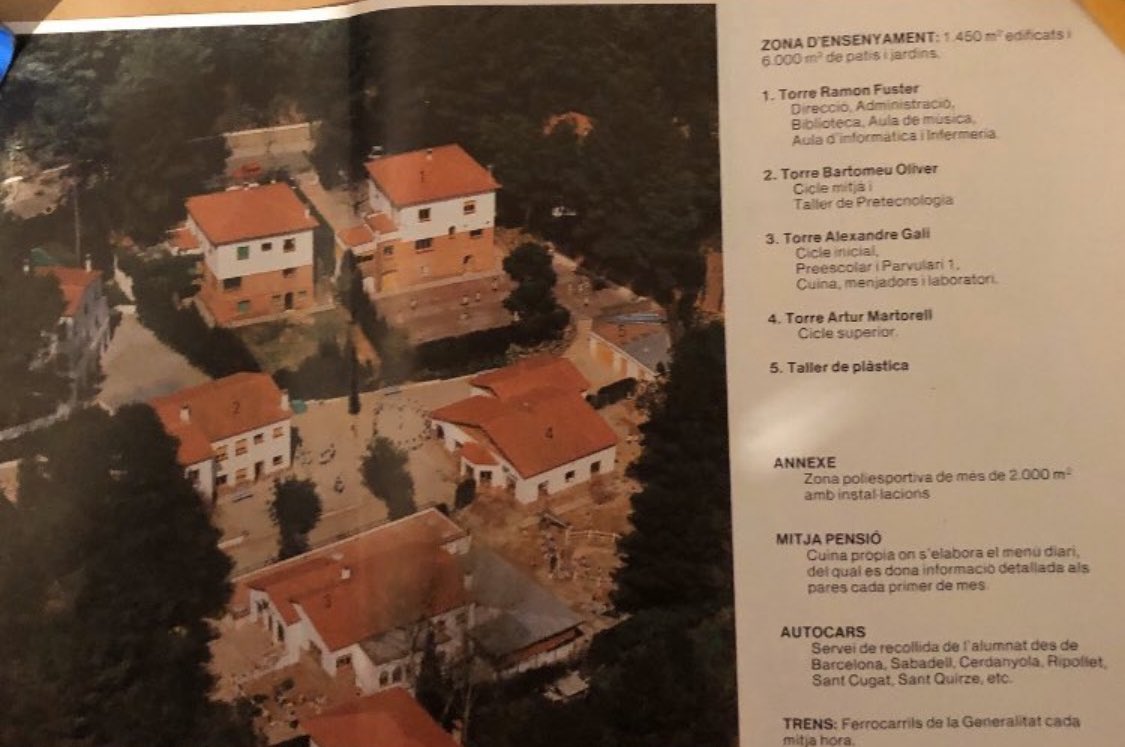 MireFerran's tweet photo. Avui que arriba la imposició del 25% de castellà a les escoles catalanes és bon dia per reinvicar el pedagog #RamonFuster fundador del primer centre educatiu en català a l'aire lliure: l'Escola #Tagore a Bellaterra que es reconvertí en l’Escola Ramon Fuster dps #EscolaCatalana https://t.co/LGRWQQPhns
