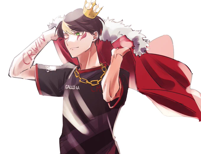 応援イラスト間に合いません!!とりあえず1人!!先出しでぇ✋ #CRWIN #n絵th 