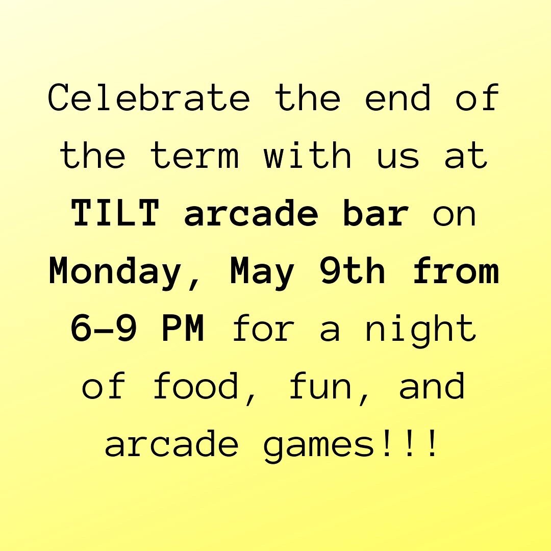 physpharm_grads's tweet photo. Come out to TILT Arcade Bar (at the corner of King and Talbot) TONIGHT from 6-9 PM to celebrate the end of the term!!! We will be having food and drinks. There is a $5 cover charge which includes entry and unlimited plays on all the arcade games!!! 🎉🥳 https://t.co/YPjhipPddA