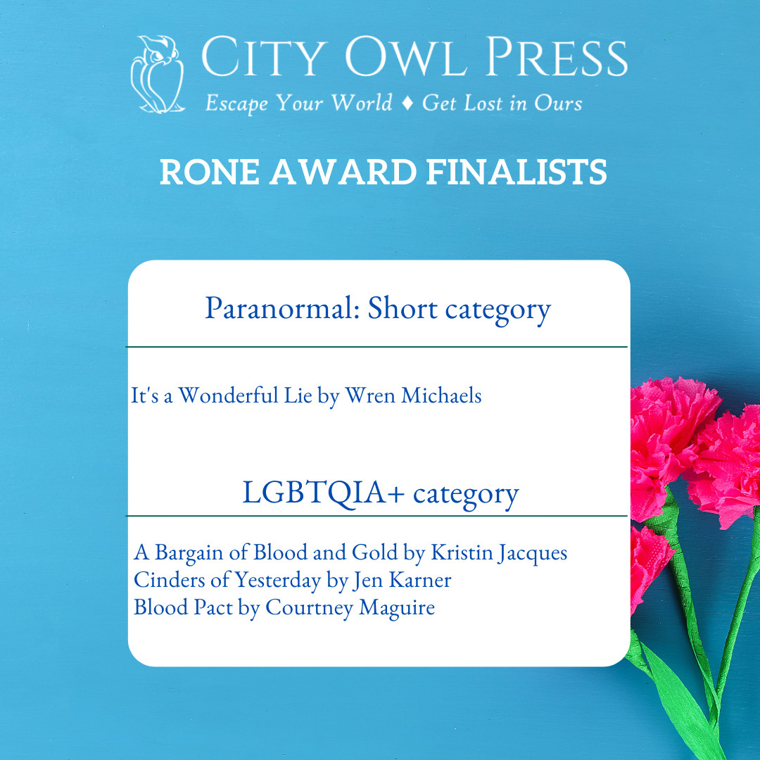 CityOwlPress's tweet photo. Voting is going on now for our authors in the Paranormal Short and LGBTQIA+ categories! Good luck to our authors! https://t.co/ZCJnnLsjuh #cityowlpress #roneaward #indtale #paranormal #lbgtqia #booklovers #readers https://t.co/qk4QQcl0HS