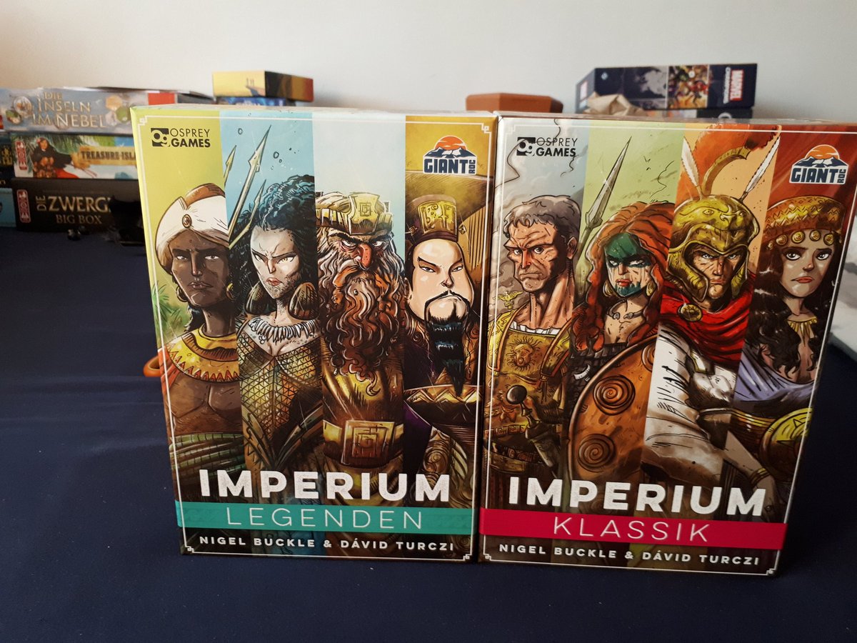 So 562 sleevs später ist nun auch Imperium Klassik und Imperium Legenden #osperygames #giantroc fertig gesleevt. Vielleicht sollte ich heute noch eine solo Partie davon spielen 🤔. Naja mal sehen 😊