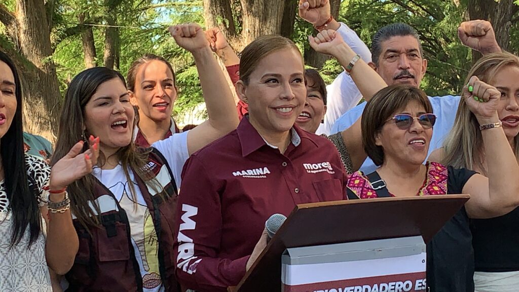 Conocemos a los adversarios, uno es “ladrón” y el otro es “ratero”: Marina Vitela - notigram.com/durango-estado…